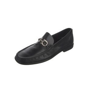 Salvatore Ferragamo men’s leather dress show with gancini logo detail